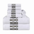 thumbnail image 2 of Superior Larissa 8-Piece Cotton Embroidered Towel Set, White, 2 of 7