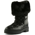 thumbnail image 6 of Guess Larya Women's Lace Up Faux Fur Ankle Boot In Black Size 10, 6 of 6