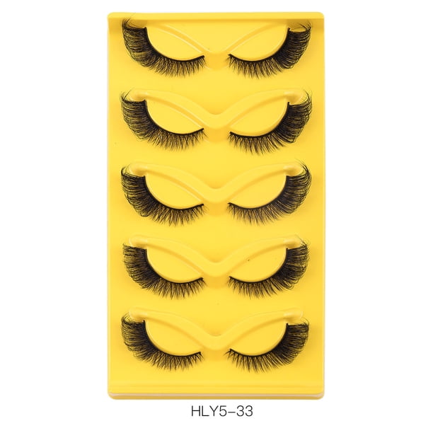 Zhuge 20 pares de pestañas de visón tenues, pestañas postizas de volumen natural y esponjosas, HLY5-33