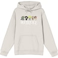 thumbnail image 5 of Beetlejuice Chibi Character Line-Up Adult Sand Long Sleeve Hoodie-XL, 5 of 7