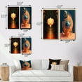 thumbnail image 4 of Designart "Futuristic Minimalism Geometry Unveiled" Modern Geometric Framed Wall Art Set Of 2 - Modern Gold Framed Canvas Set For Living Room Decor, 4 of 6