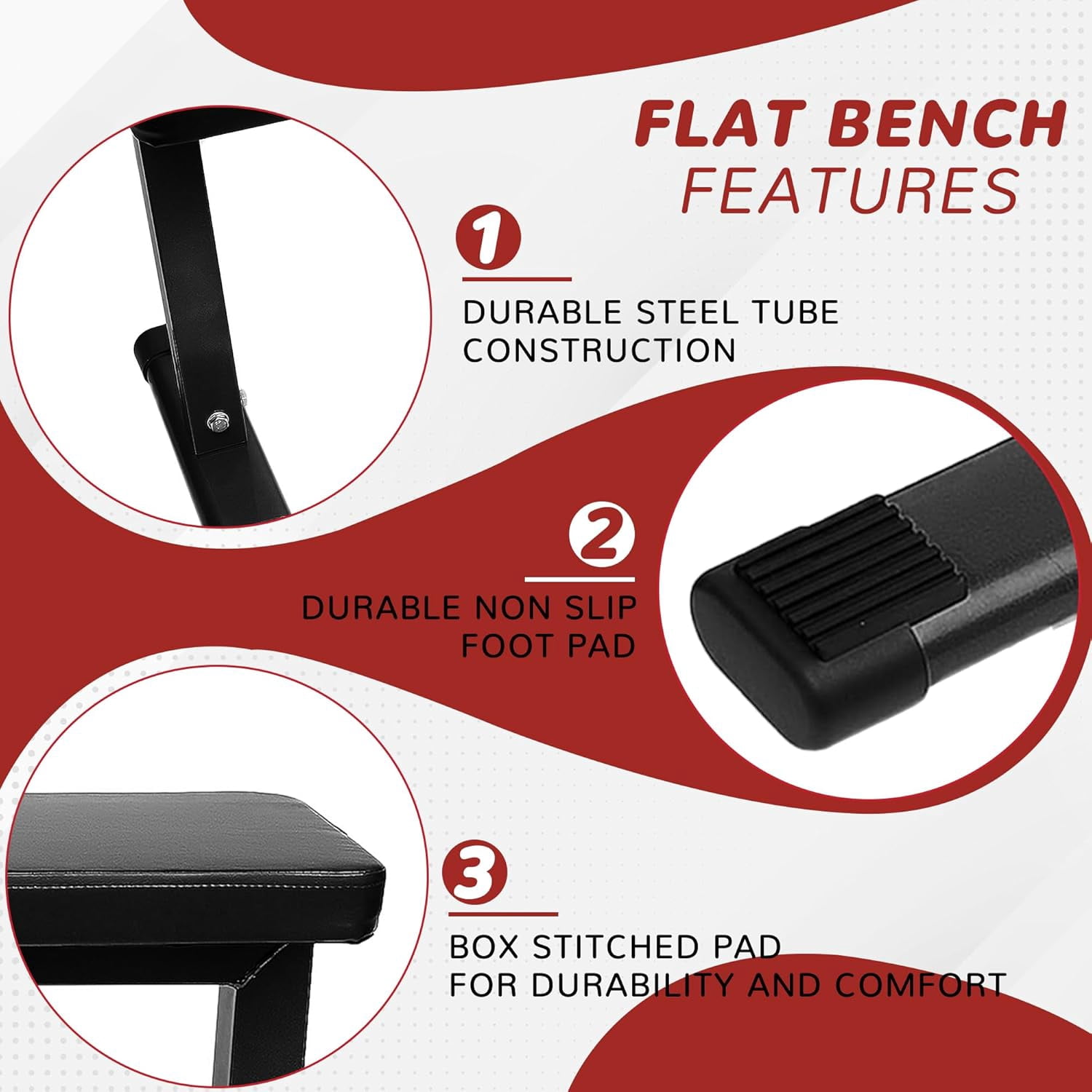 Flat Weight  Heavy Duty Workout Station for Home Gym Strength Training