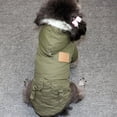 thumbnail image 3 of [Big Clear!]Pet Clothes Winter Thickening Outerwear For Hiking,Running,Exercise In Cold Weather for Small Medium Dog Long Sleeve Hooded Jacket, 3 of 6