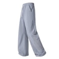 thumbnail image 5 of USNSM (M-5XL) Big and Tall Mens Casual Sweatpants Drawstring Elastic Waist Workout Pants Straight Leg Outdoor Sports Trousers with Pockets Gray L, 5 of 7