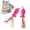Hot Pink, variant on Pet Toys for Cats Replacement Head Teaser Wand Accessory for Manga Style Border Cat Toy Rod with Interactive Fishing Theme