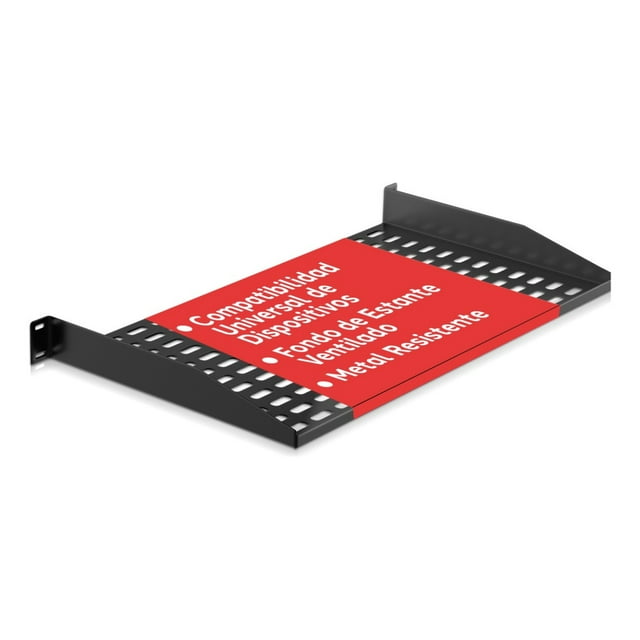 Estante para Servidor de 1U Pyle, Bandeja Universal de Montaje en Rack de 19 Pulgadas, Buena circulación de Aire, Montaje en voladizo, Estante para Montaje en Pared, Montaje en Caja de Servidor