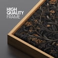 thumbnail image 5 of Large Framed Canvas Print Mystic Night Birds - Dark BotanicalWall Art Decorative Ready to Hang Painting for Living room Bedroom 60x30 inches Natural Frame, 5 of 7