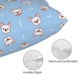thumbnail image 3 of Balery French Bulldog Head Funda de Cojín Estampada, Regalos para Mujeres, Regalos de Amor para Ella, Regalos para Novia o Esposa, Funda de Almohada-20"x30", 3 of 6