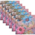 thumbnail image 6 of GZHJMY Flower Painting Cloth Napkins Set of 1,Reusable Washable Polyester Dinner Table Napkins for Kitchen,Dining,Restaurant,Party Decoration, 6 of 7