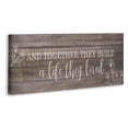 thumbnail image 3 of Stupell Industries Together They Built a Life Quotes and Sayings Painting Wrapped Canvas Canvas Art Print Wall Art, 24 x 10, 3 of 7
