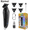 Black, variant on KEMEI PG2299 Beard & Hair Trimmer for Men Professional, Zero Gapped Hair Clippers for Men Cordless Trimmers for Barbers, Gray