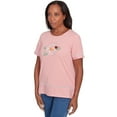 thumbnail image 3 of Alfred Dunner Womens Daisy Knit Striped Tee, 3 of 4