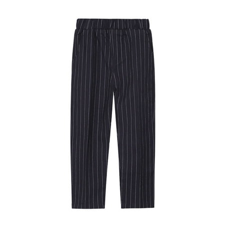 

Toddler Boys Pants Flat Adjustable Waist Front Pockets Straight Leg Fit Sweatpants Outwear