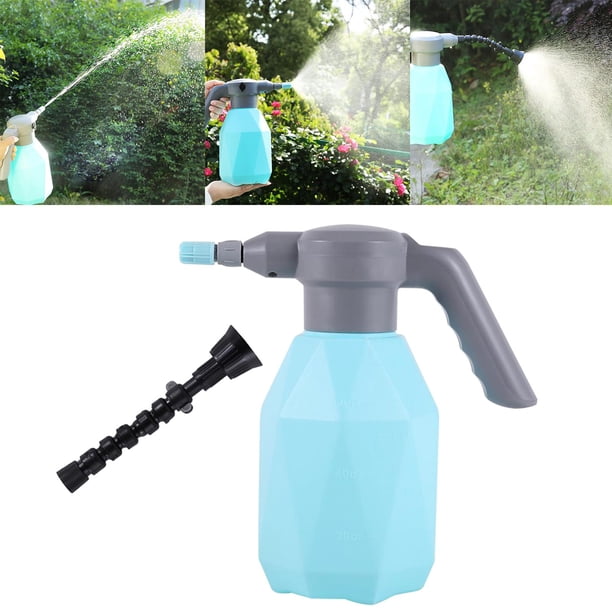 Rociador de botella de espray eléctrico Mister para plantas de interior / exterior, fertilización de jardinería, coches, limpieza de Alcohol para el h azul Macarena Botella de spray eléctrica