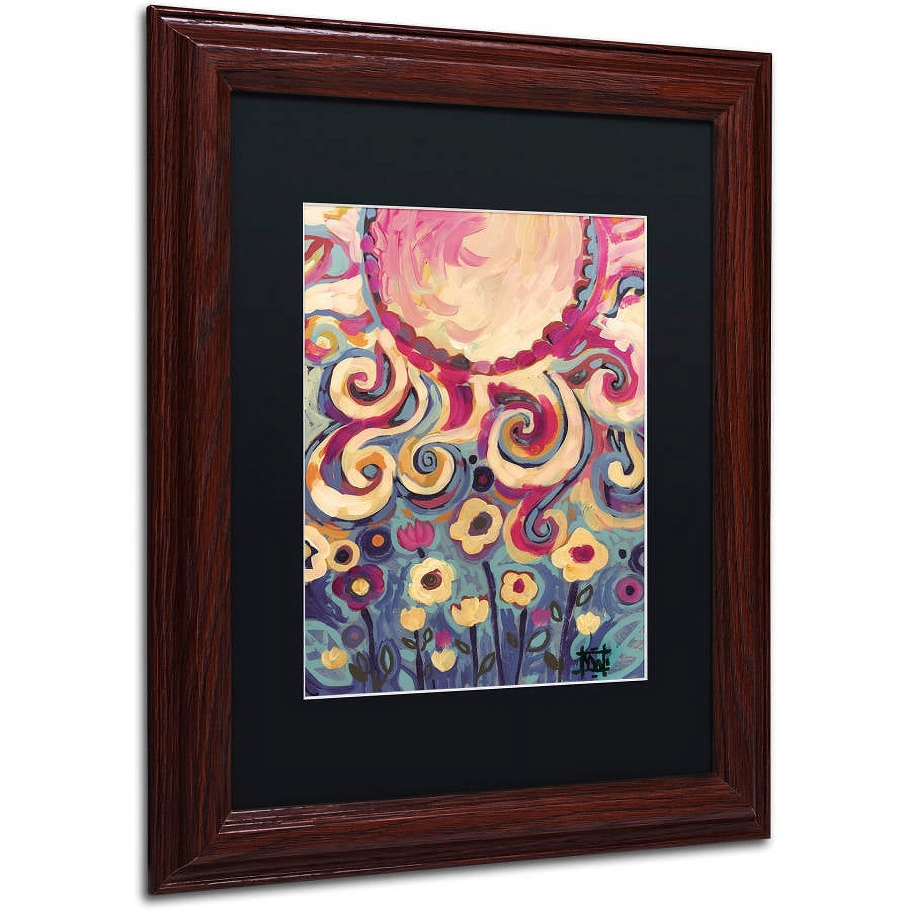 Trademark Fine Art "148" Canvas Art by Natasha Wescoat, Black Matte, Wood Frame
