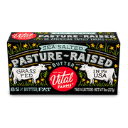 Vital Farms Salted Pasture-Raised Butter, 8 Oz, 2 Ct