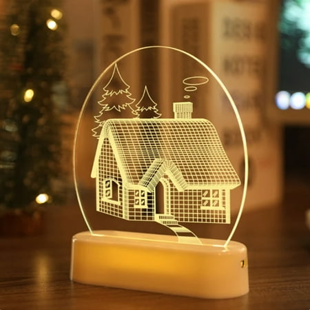 

Christmas Acrylic Night Light LED Night Light Christmas Decoration Light(H)