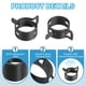 thumbnail image 3 of Abrazaderas de manguera de banda de resorte Uxcell para mangueras OD, clips de vacío de silicona para línea de combustible, manguera de aire, tubo de 18-20mm, negro, 3 of 7