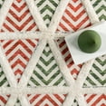 thumbnail image 6 of nuLOOM Raleigh High-Low Holiday Geometric Area Rug, 2' x 8', Red, 6 of 9
