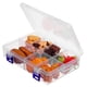 thumbnail image 3 of GOOHOCHY 2 cajas de almacenamiento transparentes con múltiples rejillas, organizador de joyas, caja de cuentas, divisores extraíbles, 8 rejillas, 3 of 8