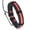 Red Beige Line, variant on Colorful Hemp Rope Woven Leather Bracelet