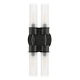 thumbnail image 5 of SAFAVIEH Joli 4-Light LED Black Metal Wall Sconce with White Shade, 5 of 8