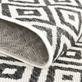 thumbnail image 6 of Rugs.com Jill Zarin Outdoor Collection Rug – 5' 3 x 8' Charcoal Gray Flatweave Rug Perfect For Bedrooms, Dining Rooms, Living Rooms, 6 of 9
