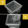 thumbnail image 2 of 10Pcs Reptile Feeding Box Lightweight Insect Practical Breathable Container Transport Case Portable Pet Hatching House Acrylic Cage Breeding Habitat, 2 of 9