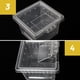 thumbnail image 4 of Greeniant Caja de alimentación para reptiles de 10 Uds., contenedor ligero para insectos, caja de transporte, casa portátil para incubar mascotas, jaula Terrarios Greeniant PT004109-00, 4 of 6