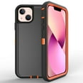 thumbnail image 2 of For Apple iPhone 13 Mini 5.4 inch Heavy Duty Defender Armor Hybrid Case Cover With Clip Black/Orange, 2 of 4