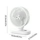 thumbnail image 3 of Ventilador pequeño colgante de escritorio para oficina, USB, portátil, con pantalla digital, batería incorporada para uso inalámbrico, 3 niveles, 3 of 6