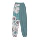 thumbnail image 5 of Pantalones de cintura elástica con estampado informal a la moda para mujer, pantalones largos rectos, pantalones de chándal Fridja  alkflakhf32417, 5 of 5