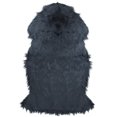 thumbnail image 1 of Northlight 2' x 3' Furry Chic Stone Blue Faux Fur Plush Pile Area Throw Rug, 1 of 4