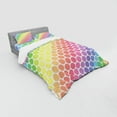 thumbnail image 3 of Ambesonne Colorful Bedding Set 3 Pcs, Eternal Shapes Retro, Twin XL, Multicolor, 3 of 3