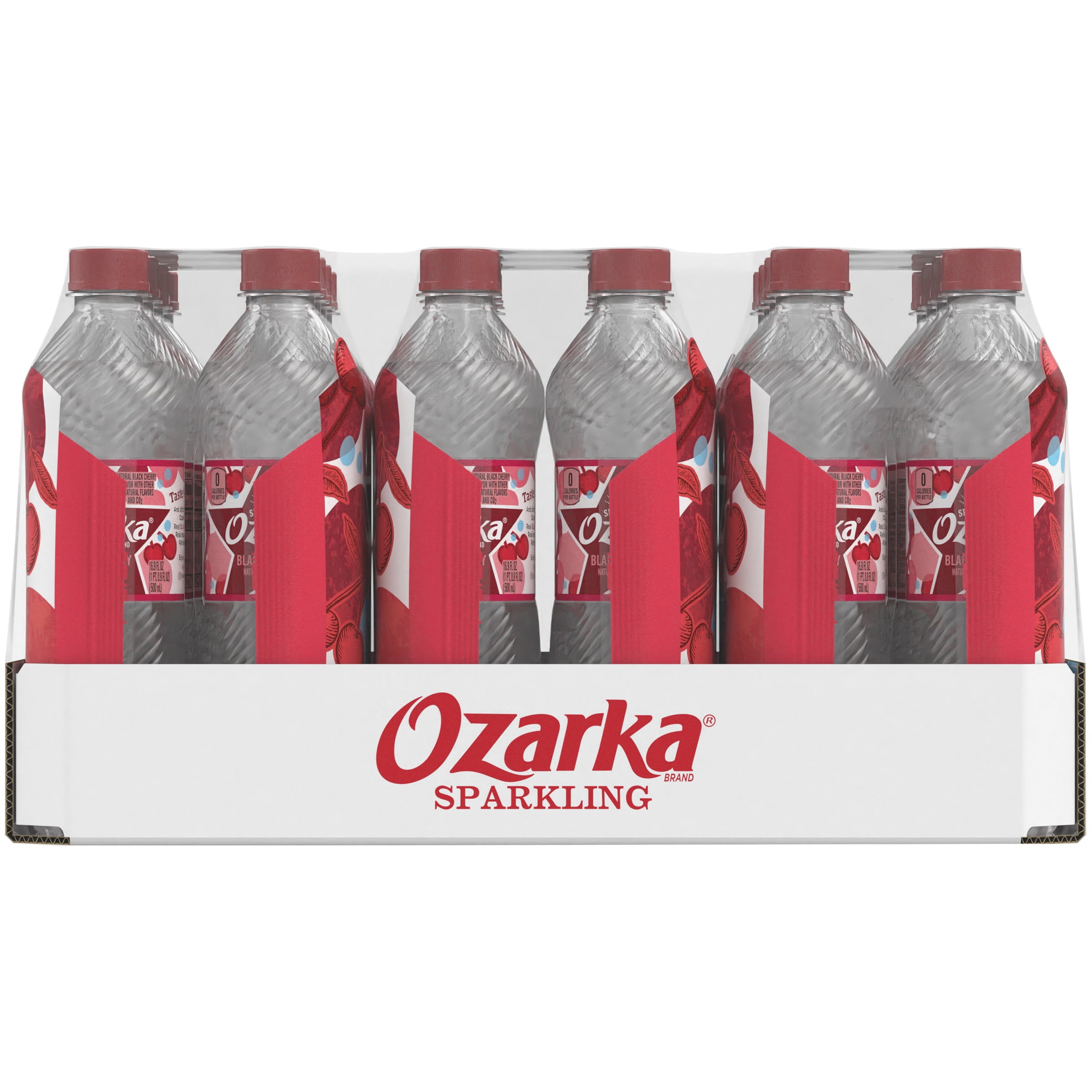 Ozarka Sparkling Black Cherry Natural Spring Water 24 16 9 Fl Oz Bottles Walmart Com Walmart Com