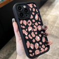 thumbnail image 4 of Funda de teléfono con estampado de leopardo rosa para iPhone, carcasa trasera de pantalla completa para iPhone 16, 15, 14, 13, 12, 11 Mini Pro Max, X, XR, XSMax, 6S, 6, 7, 8 Plus, SE20, Y2k, 4 of 4