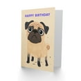 thumbnail image 2 of Artery8 Birthday Card Dog Lover Cute Pug Puppy Pet For Child Kids Son Daughter Greeting Card, 2 of 3