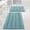 Aqua Haze-20" x 32" Plus 17" x 24", variant on Bath Rug Dove 17" x 24" Chenille Striped Non-Slip Absorbent Bathroom Floor Mat