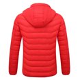 thumbnail image 3 of Vedolay Jackets for Men Fashion Long Coat Slim Thick Coat Warm Jacket Red,XL, 3 of 4
