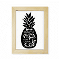 thumbnail image 1 of Be a Pineapple Stand Tall Quote Black Desktop Adorn Photo Frame Display Art Painting Wooden, 1 of 3