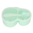thumbnail image 4 of Portable  - Green Divided 2 Compartment Bowl with Spoon, 4 of 5