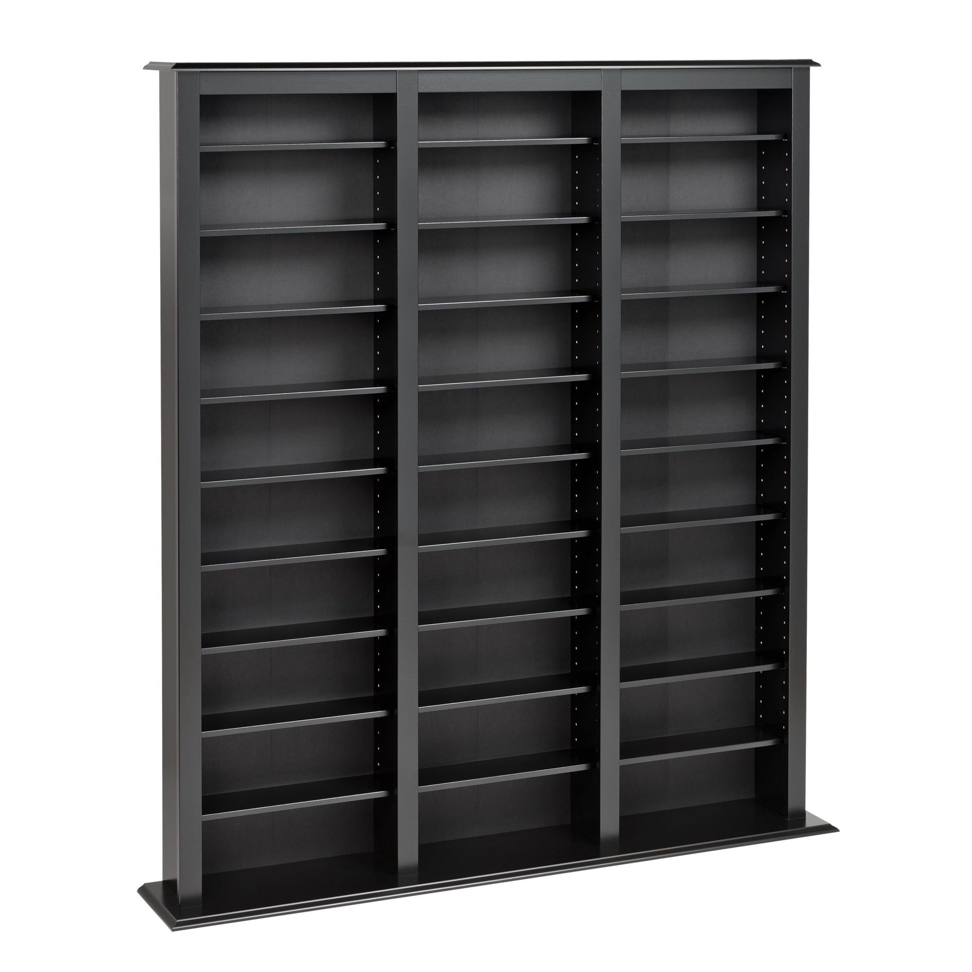 Prepac Triple Width Storage Barrister Tower, Black