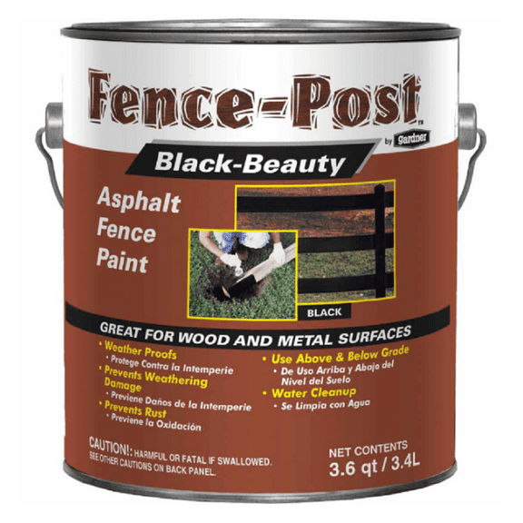 Gardner-Gibson 9001-GA 3.6 qt. Black Beauty Asphalt Fence Paint