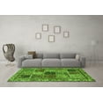 thumbnail image 3 of Ahgly Company Indoor Square Abstract Green Modern Area Rugs, 7' Square, 3 of 4