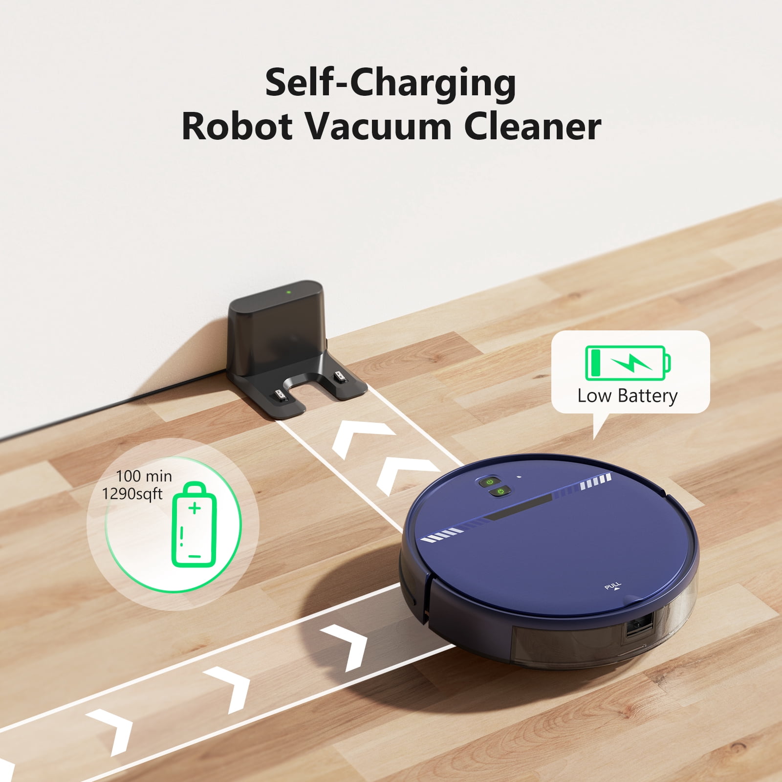 ONSON Robot Vacuum Cleaner, 2 in 1 Mop Combo for Pet Hair, Hard Floor