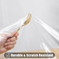 thumbnail image 4 of Rectangle Table Cloth x Wipeable Vinyl Tablecloths Protector Oil Spill Proof Plastic Table Cover for Dining Picnic Camping Outdoor, 4 of 7
