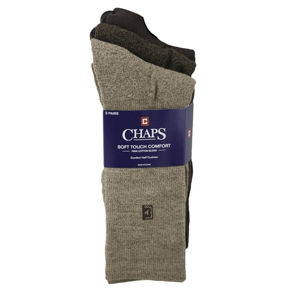 Chaps Marled Crew Socks, 3 Pairs