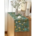 thumbnail image 5 of Table Runner 60 Inches Long for Kitchen Dining, Green Botanical Dresser Scarf Farmhouse, Dining Table Decorations for Wedding/Parties, Spring Floral Summer Lemon Birds 13 x 60 In, 5 of 8