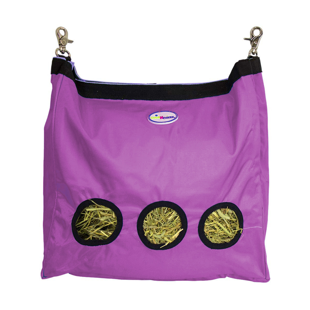 CuteNfuzzy Large Hay Bag for Rabbits and Guinea Pigs Pink, 15x15x5"