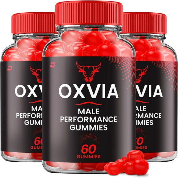 Oxvia Gummies for Men – Oxvia Male Gummy Natural Blend Chewable Reviews, 3 Pack, 180 Gummies